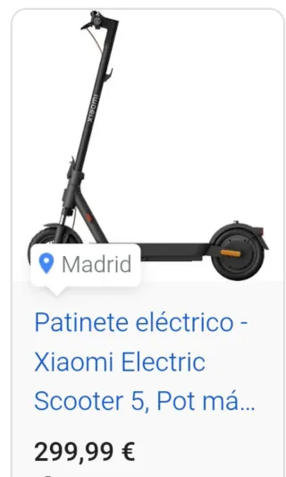 Patinete Eléctrico Xiaomi Scooter 5