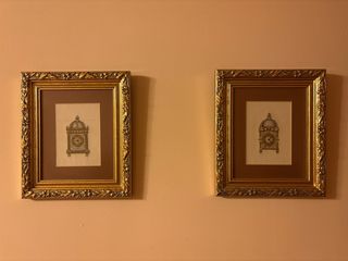 2 Cuadros Decorativos Reloj Antiguo