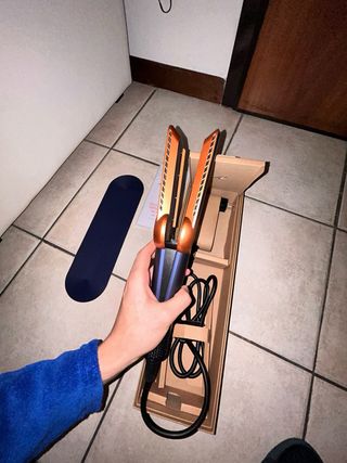 Dyson Airstrait Piastra Asciugacapelli Blu