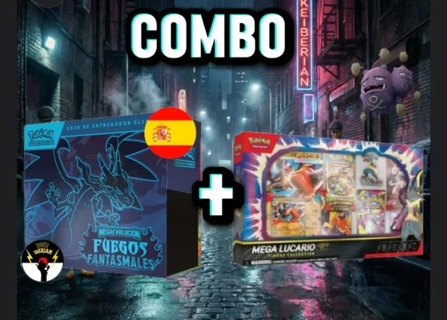 Combo ETB fuegos + Caja Megalucario