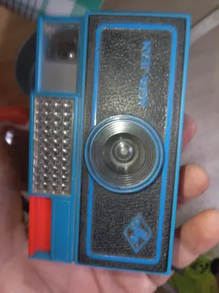 Cámara Agfa-Jean Vintage Azul y Negra