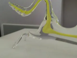 Cavallo Vetro Murano Giallo vintage