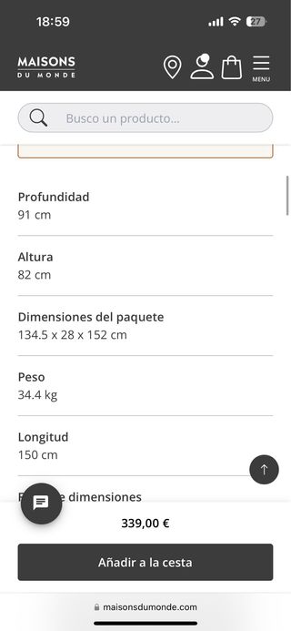 Sofá Cama Maison du Monde Azul/Verde agua.