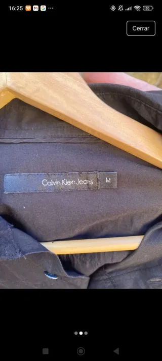 Camisa Calvin Klein Talla M Negra