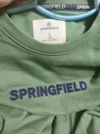 Sudadera Springfield Verde