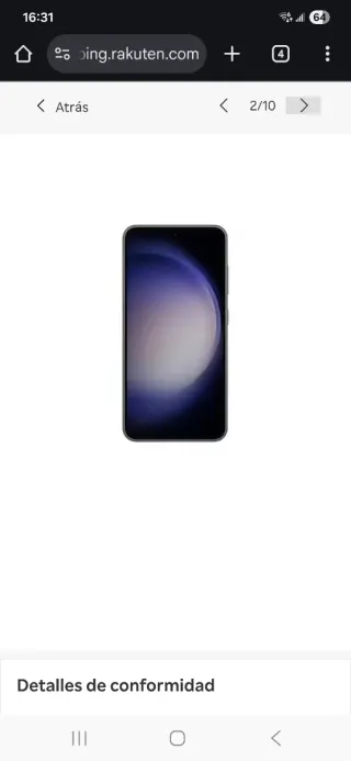 Samsung Galaxy S23 128GB Negro Fantasma