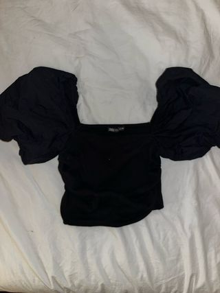 Top fiesta Zara negro XS