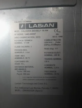 Caldera biomassa LASIAN