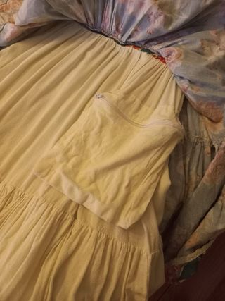 Vestido Flamenco Largo Estampado Floral