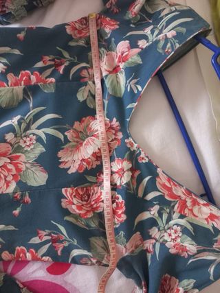 Vestido Flamenco Largo Estampado Floral