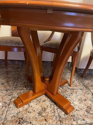 Conjunto Mesa Comedor Extensible y 6 Sillas
