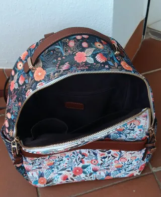 Mochila floral multicolor