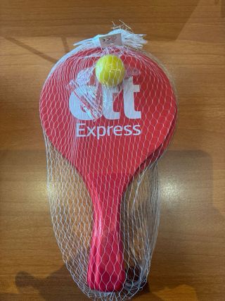 Palas de playa CTT con pelota y bolsa térmica