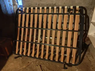 Somier 120cm Metal y Madera