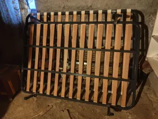 Somier 120cm Metal y Madera