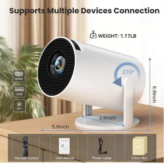 Mini proyector 4K portátil