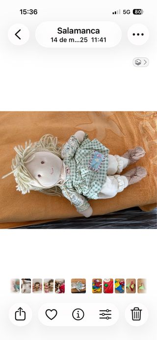 Muñeca de tela artesanal