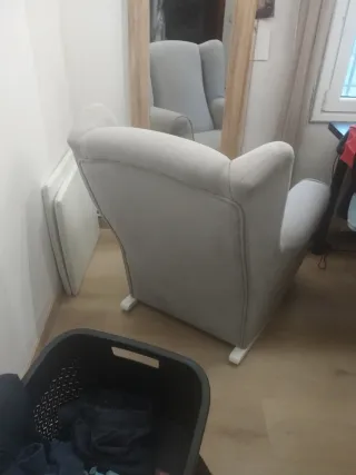 Butaca lactancia gris