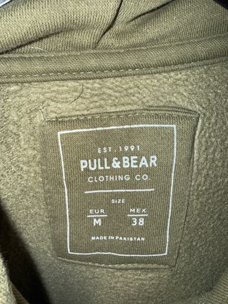 Sudadera con capucha verde oliva