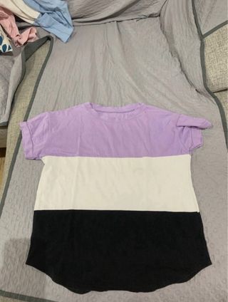 Pack 2 Camisetas Rayas Azul y Morado