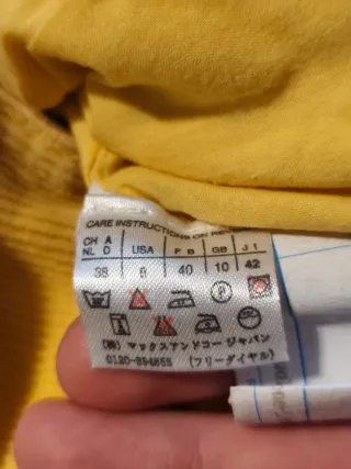 Giacca Max&Co velluto a coste Gialla Tg 42