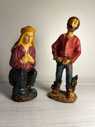 Caganer (cagón) y Meón (Pastor Orinando) del Belén