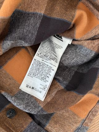 Camisa cuadros niño Quiksilver Talla XS