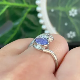 Anillo Plata con Tanzanita Natural