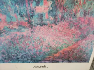 Reproducción Cuadro El Jardín Claude Monet vintage