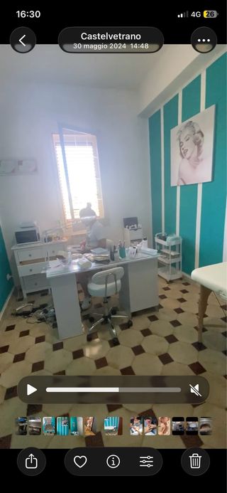 Mesa uñas/PC blanca