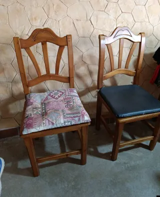 Conjunto de Mueble Comedor Madera,sillas y mesa