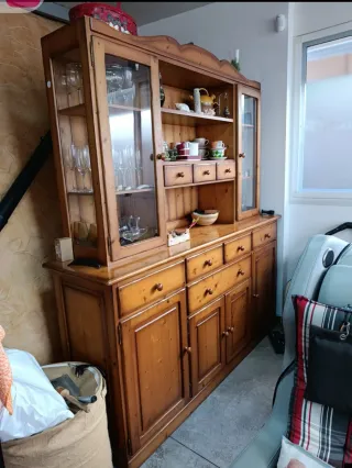 Conjunto de Mueble Comedor Madera,sillas y mesa