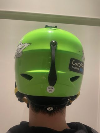 Casco Esquí Uvex Verde Flúor Talla 52-54cm