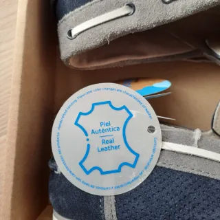 Zapatos Mayoral niño azul y gris