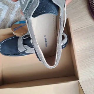 Zapatos Mayoral niño azul y gris