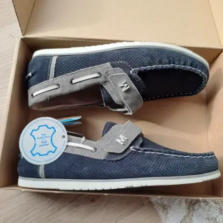 Zapatos Mayoral niño azul y gris