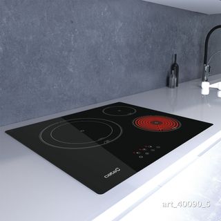 Placa Cata TD6003 BK Vitro 3 fuegos digital