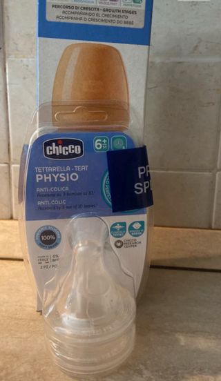 Biberon Chicco Physio + tettarella 6+