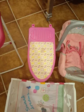 Lote Juguetes Nenuco: Trona, Cuna, maxi cosi y tab