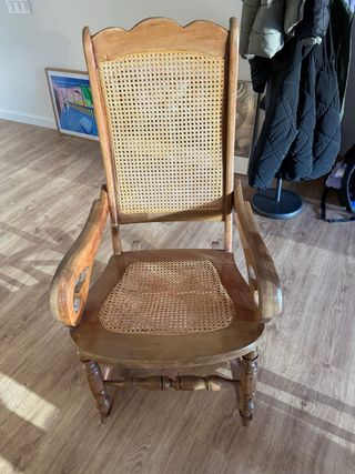 Sillón Balancín Antiguo Madera