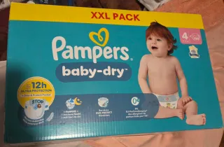 Pañales Pampers Baby-Dry T4 (9-14kg) - 120 uds