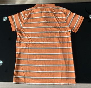 Camiseta Springfield Rayas Naranja