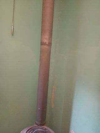 Estufa antigua de leña