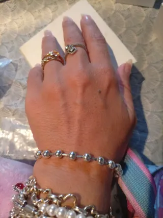 Pulsera Pandora Bolitas Plata