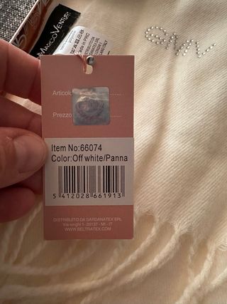 Sciarpa GMV Bianca con Strass