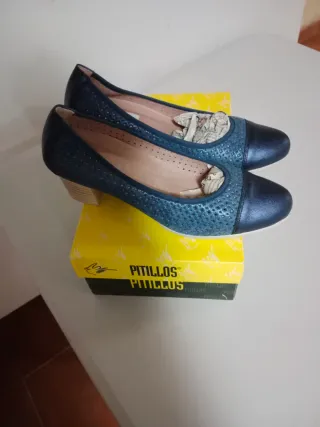 Zapatos salón Pitillos azules