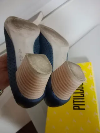 Zapatos salón Pitillos azules