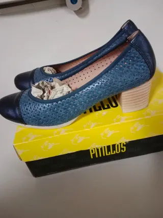 Zapatos salón Pitillos azules