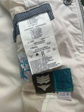 Chaqueta Diesel Militar Bomber Y2k Nueva Beige