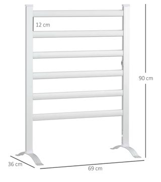 Toallero Eléctrico Homcom 6 Barras